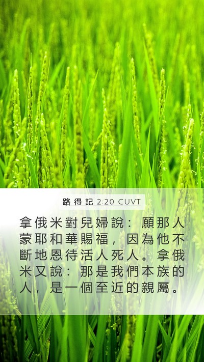 路 得 記 2:20 CUVT Bible Verse Image