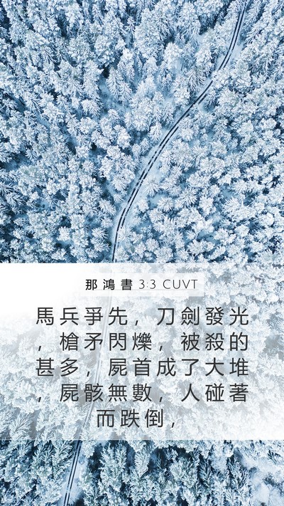 那 鴻 書 3:3 CUVT Bible Verse Image