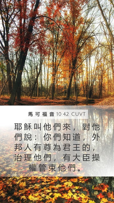 馬 可 福 音 10:42 CUVT Bible Verse Image