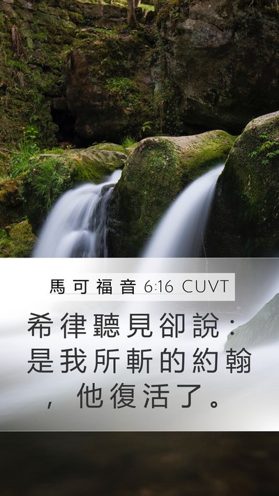 馬 可 福 音 6:16 CUVT Bible Verse Image