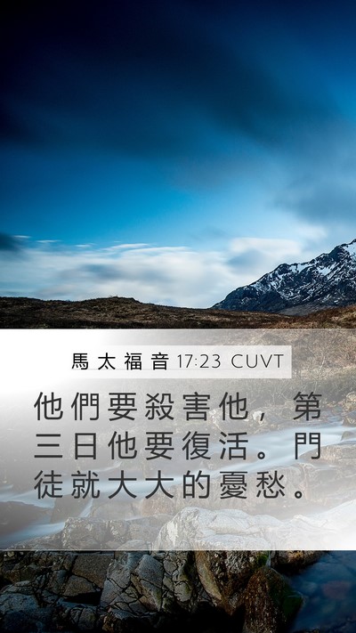 馬 太 福 音 17:23 CUVT Bible Verse Image