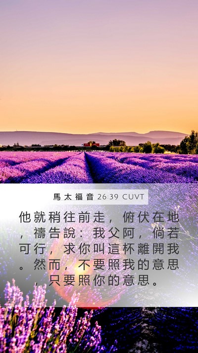 馬 太 福 音 26:39 CUVT Bible Verse Image