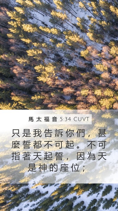 馬 太 福 音 5:34 CUVT Bible Verse Image