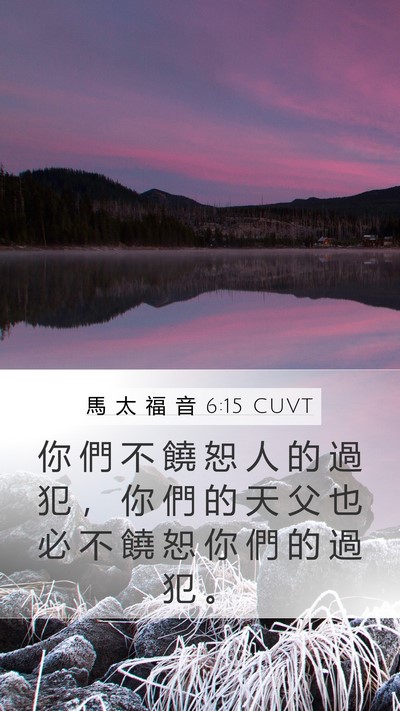 馬 太 福 音 6:15 CUVT Bible Verse Image